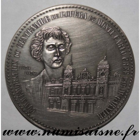 MEDAL - MONACO - CENTENARY OF THE MONTE CARLO OPERA 1879 - 1979 - CREATED BY Mr GARNIER