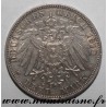 GERMANY - WURTTEMBERG - KM 635 - 3 MARK 1910 F - Stuttgart - WILHELM II