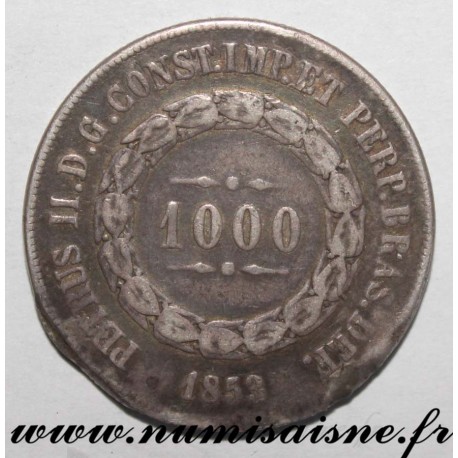 BRÉSIL - KM 465 - 1.000 REIS 1853