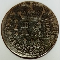 SPAIN - KM 301.1 - 1 MARAVEDI 1719 - PHILIPPE V