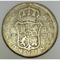 SPAIN - KM 412 - 2 REALES 1776 CF - CHARLES III