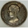 SPAIN - KM 689 - 5 PESETAS 1888 MPN - ALPHONSE XIII