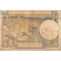 FRENCH WEST AFRICA - PICK 25 - 5 FRANCS - 15/06/1942