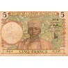 FRENCH WEST AFRICA - PICK 21 - 5 FRANCS - 17/07/1934