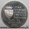 ANDORRA - KM 48 - 20 DINERS 1988 - Olympic Games - Barcelona 1992