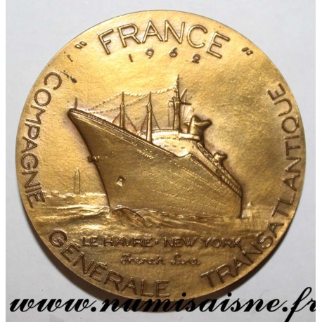 MEDAL - TRANSPORT - GENERAL COMPANY TRANSATLANTIC - 1962