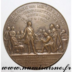 MEDAL - 59 - COMPANY OF ANZIN'S MINES  - 150 YEARS - 1757 - 1907