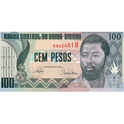 GUINEA BISSAU - PICK 11 - 100 PESOS - 01.03.1990