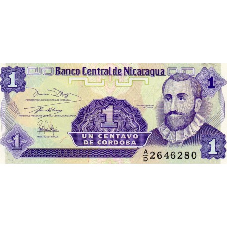 NICARAGUA  - PICK 167 - 1 CENTAVO - (1991)