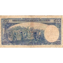 URUGUAY - PICK 38 - 50 PESOS - L.1939 - SERIE C