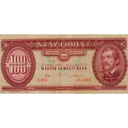 HONGRIE - PICK 171 g - 100 FORINT - 30/10/1984