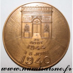 MEDAL - CHARLES DE GAULLE - June 18, 1940 - August 25, 1944 - By A. Rivaud