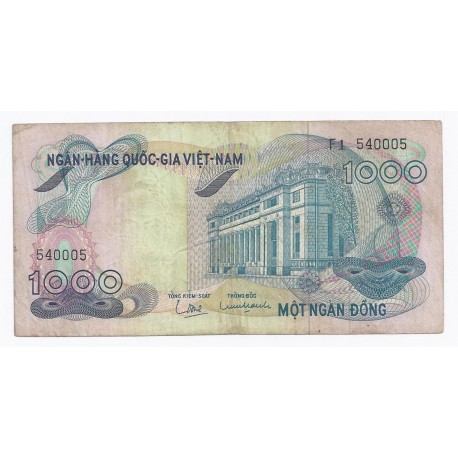 VIETNAM - billet de 1 000 DONG - 1971 - SS, pick 29 VIETNAM - billet de 1 000 DONG - 1971 - SS, pick 29