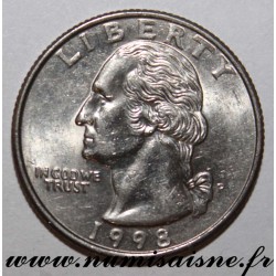 UNITED STATES - KM 164 - 1/4 DOLLAR 1998 P - Philadélphia