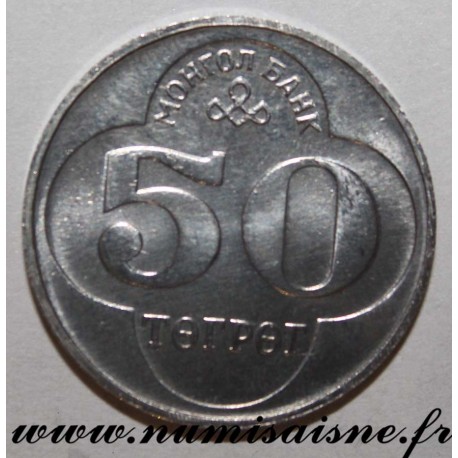 MONGOLIA - KM 123 - 50 TUGRIK 1994