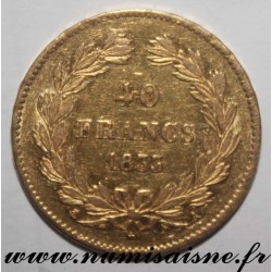 FRANCE - KM 747 - 20 FRANCS 1833 A - Paris - GOLD - LOUIS PHILIPPE I