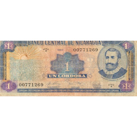 NICARAGUA - PICK 173 - 1 CORDOBA - 1990 NICARAGUA - PICK 173 - 1 CORDOBA - 1990