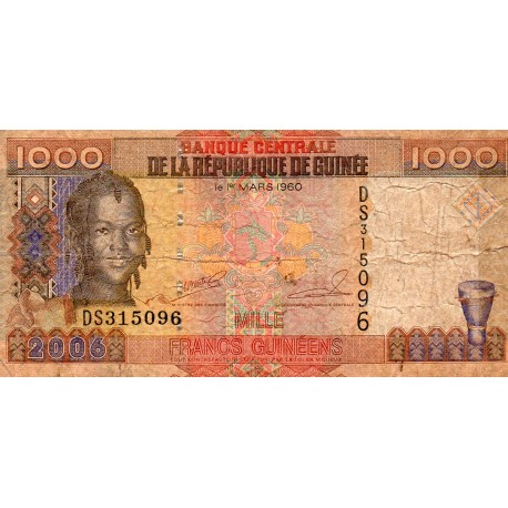 GUINEA - PICK 40 - 1.000 FRANCS - 2006