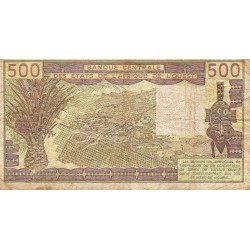 WEST AFRICAN STATES - TOGO - PICK  806T.e  - 500 FRANCS 1981 - SIGN 17 - B C E A O