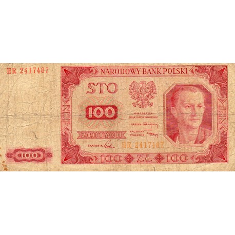 POLAND - PICK 139 - 100 ZLOTYCH - 1/07/1948