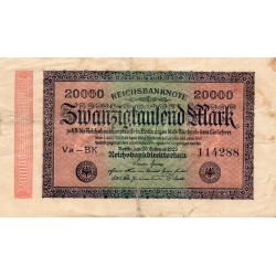 DEUTSCHLAND - PICK 85 b - 20 000 MARK - 20/02/1923