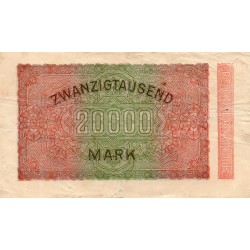 GERMANY - PICK 85 b - 20 000 MARK - 20/02/1923