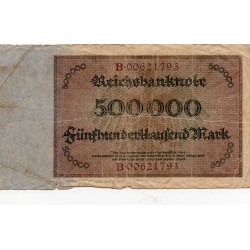 GERMANY - PICK 88 a - 500 000 MARK - 01/05/1923