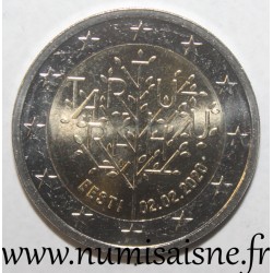 ESTONIE - 2 EURO 2020 - 100 ANS DU TRAITE DE PAIX DE TARTU