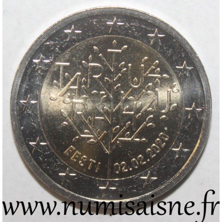 ESTONIE - 2 EURO 2020 - 100 ANS DU TRAITE DE PAIX DE TARTU