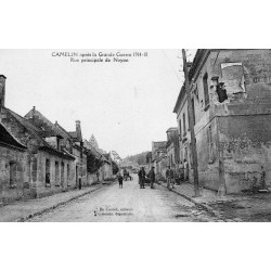 02300 - CAMELIN - RUE PRINCIPALE  DE NOYON - APRES LA GUERRE 1914-1918