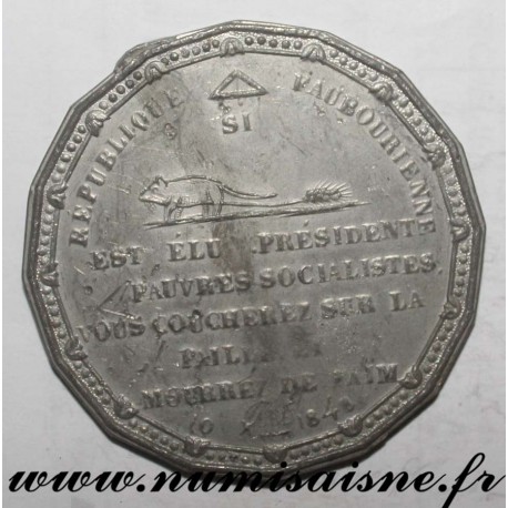 MEDAL - POLITICS - LERAT PRESIDENT - 1848