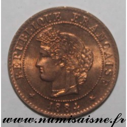 GADOURY 88 - 1 CENTIME 1884 A - PARIS - TYPE CÉRÈS - KM 826.1