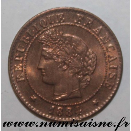 FRANKREICH - KM 826 - 1 CENTIME 1884 A - PARIS - TYPE CÉRÈS