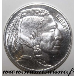 UNITED STATES - ONE TROY OUNCE 0.9999 FINE SILVER - INDIAN HEAD - AMERICAN BUFFALO