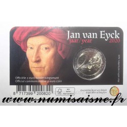 BELGIUM - 2 EURO 2020 - JAN VAN EYCK - Coincard