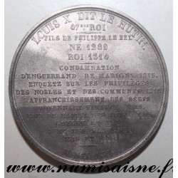 MEDAL - LOUIS X - 1289 - 1314 - 47nd KING - SON OF PHILIPPE LE BEL