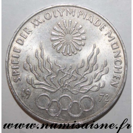 GERMANY - KM 135 - 10 MARK 1972 D - MUNICH OLYMPICS