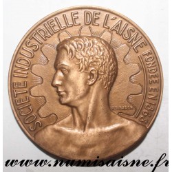 MEDAILLE - SOCIETE INDUSTRIELLE DE L'AISNE FONDÉE EN 1868 - 1959