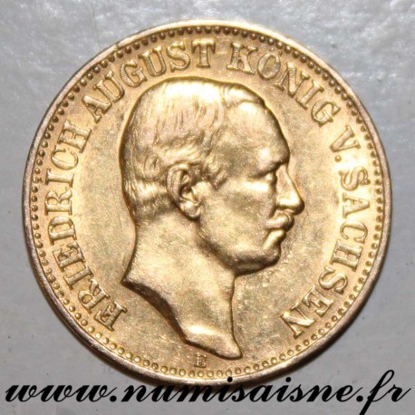 GERMAN STATES - KM 1264 - 10 MARK 1907 E - Saxony - GOLD