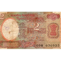 INDE - PICK 79 h - 2 RUPEES - NON DATE (1976) - SIGN 85 - LETTRE A