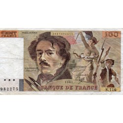 FAY 69/11  - 100 FRANCS DELACROIX - 1987 - PICK 154