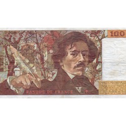 FAY 69/8a - 100 FRANCS DELACROIX 1984 - N° 472473 - P.154b