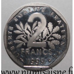 GADOURY 547b - 2 FRANCS 1999 TYPE SEMEUSE - BELLE EPREUVE