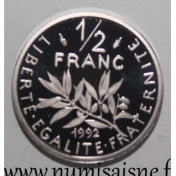 FRANCE - KM 931 - 1/2 FRANC 1992 - TYPE SOWER