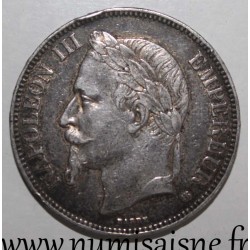 GADOURY 739 - 5 FRANCS 1868 BB - Strasbourg - TYPE NAPOLÉON III - KM 799