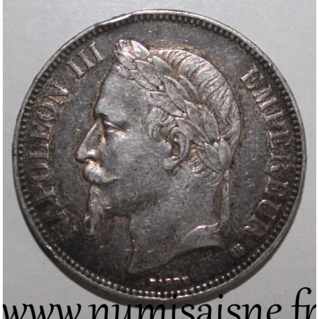 GADOURY 739 - 5 FRANCS 1868 BB - Strasbourg - TYPE NAPOLÉON III - KM 799