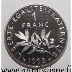 FRANKREICH - KM 925.2 - 1 FRANC 1998 - TYP SÄMANN