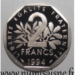 FRANCE - KM 942.2 - 2 FRANCS 1994 - TYPE SOWER - Dolphin