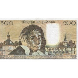 FRANCE - PICK 156 - 500 FRANCS PASCAL - 02/07/1981 - H.142