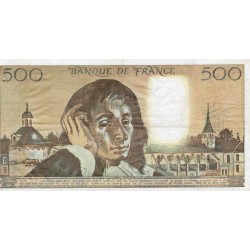 FRANCE - PICK 156 - 500 FRANCS PASCAL - 04/09/1980 - K.119